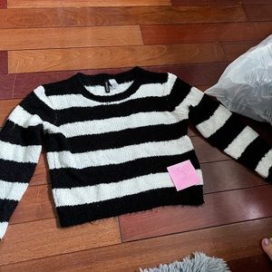 Black and white sweater